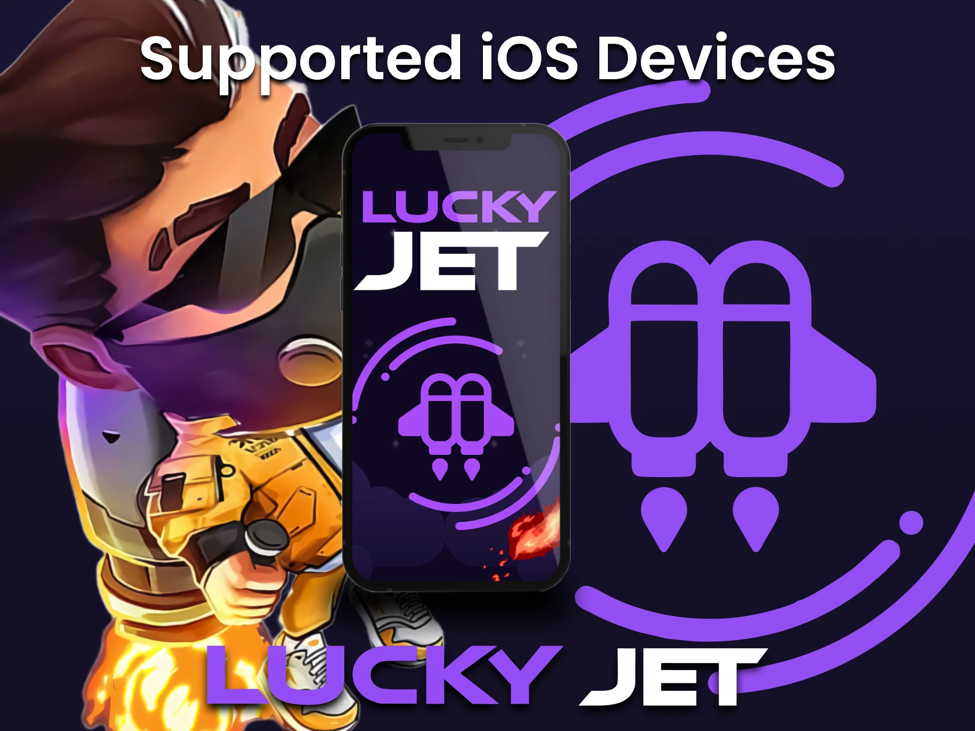Juega a Lucky Jet en tu dispositivo iOS.