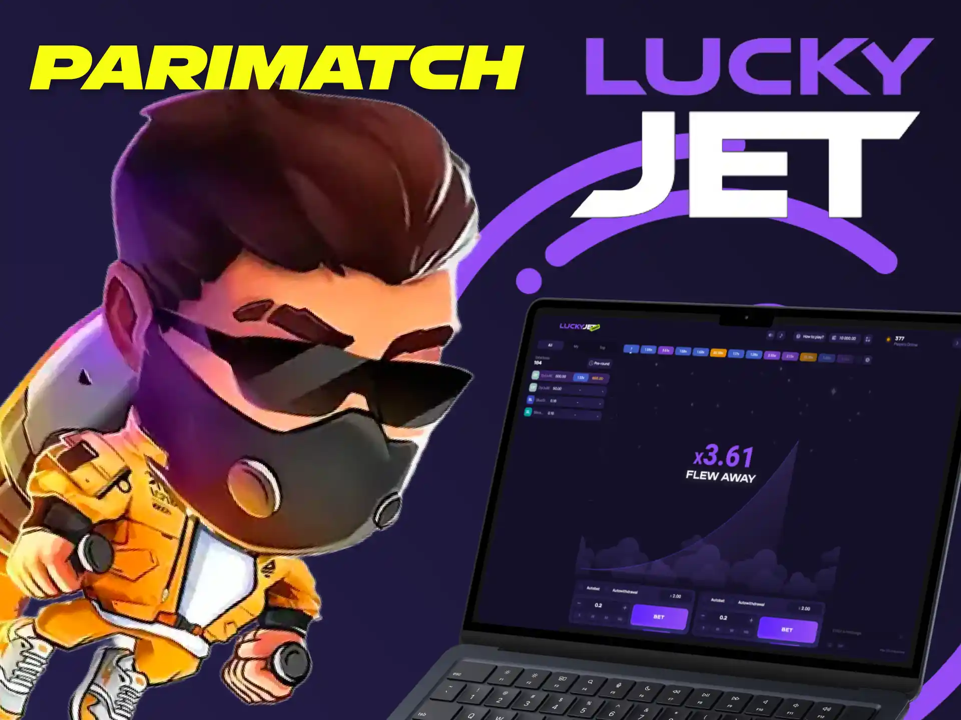 You can try the Lucky Jet game on Parimatch.