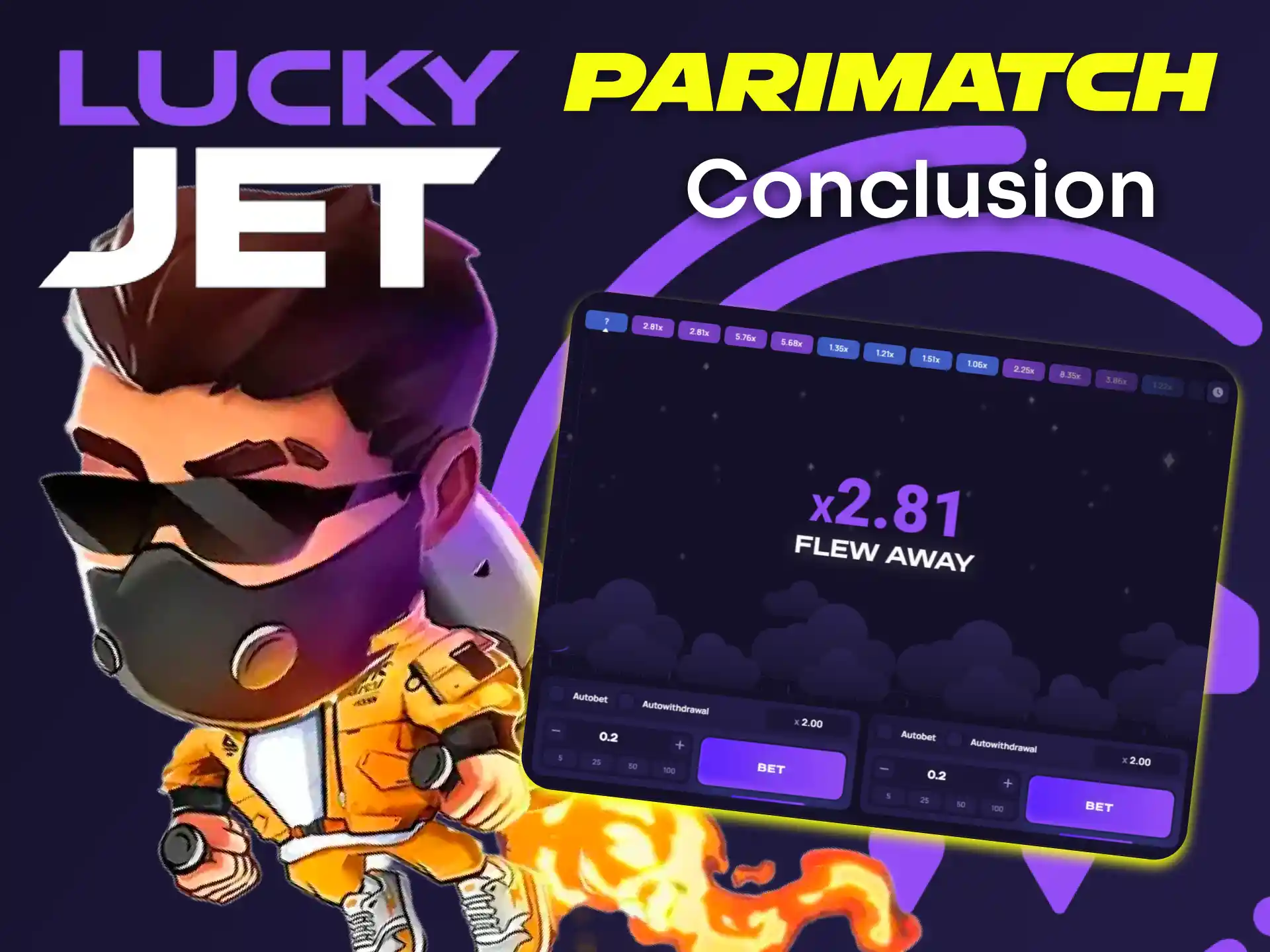 Lucky Jet is the perfect choice for games at Parimatch.