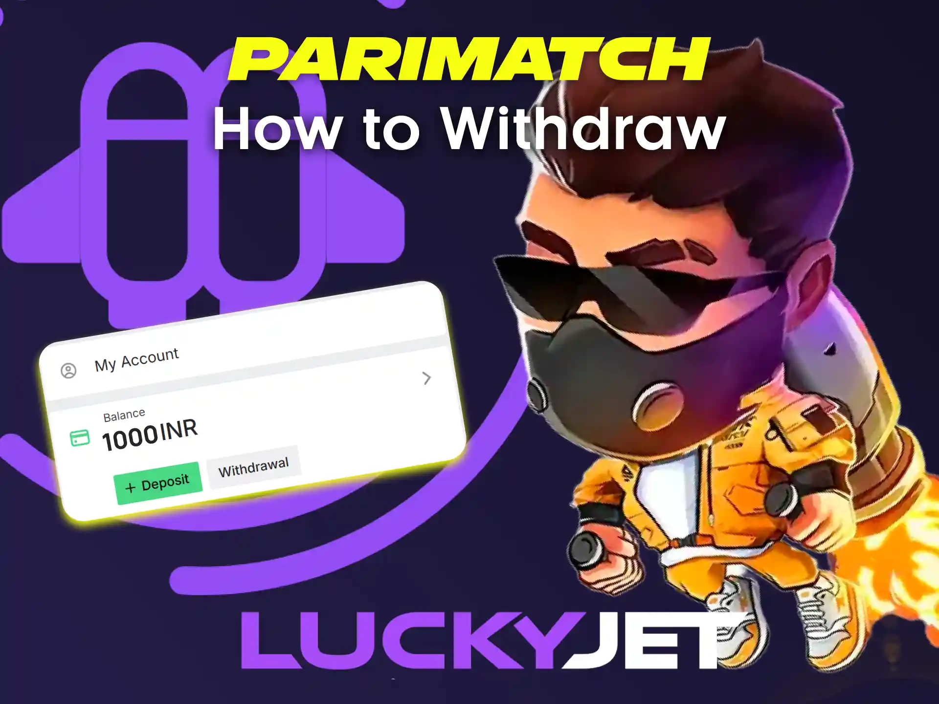 Withdraw funds in a convenient way from Parimatch.