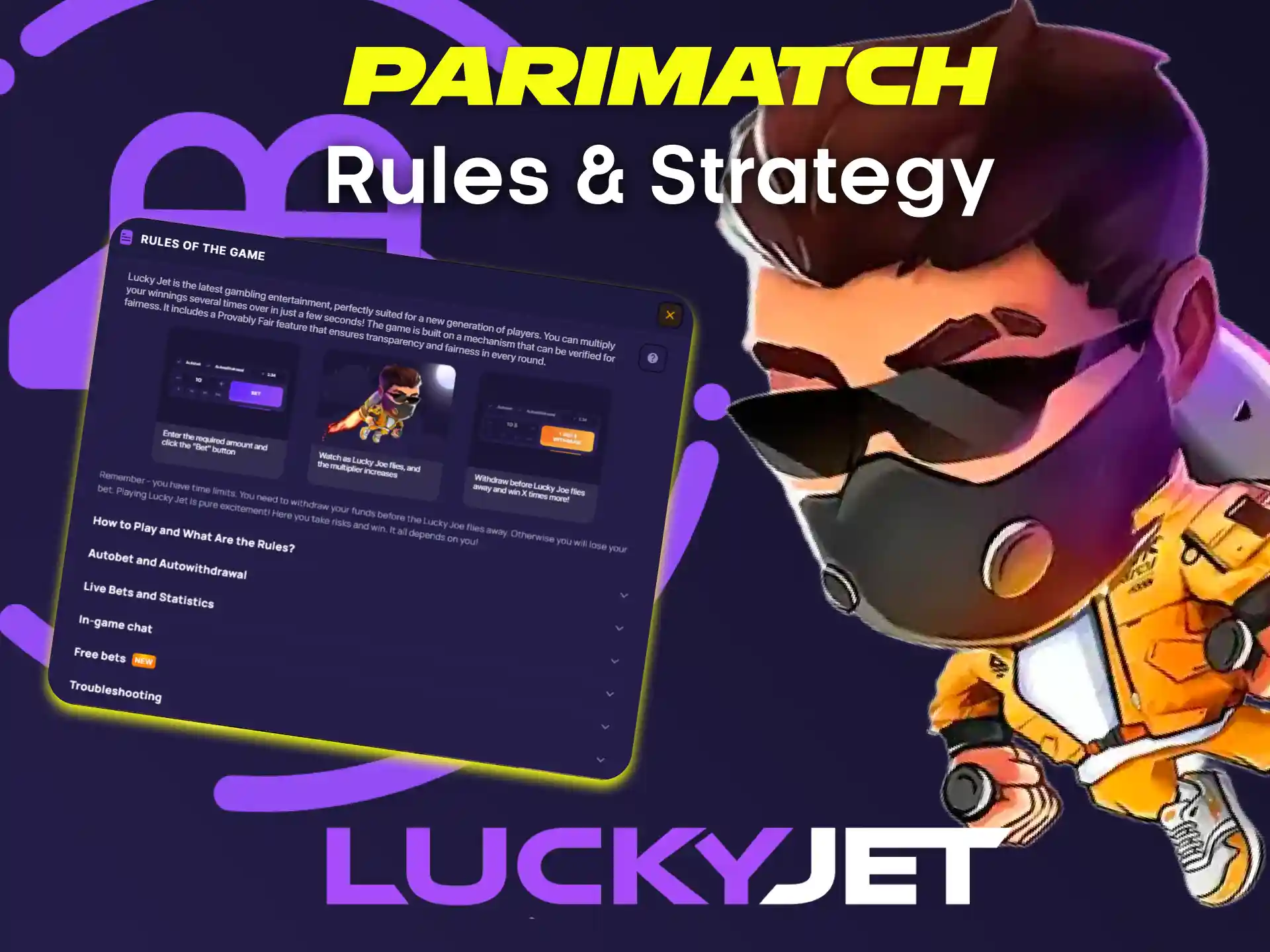 Learn the rules and choose your strategy for Lucky Jet at Parimatch.
