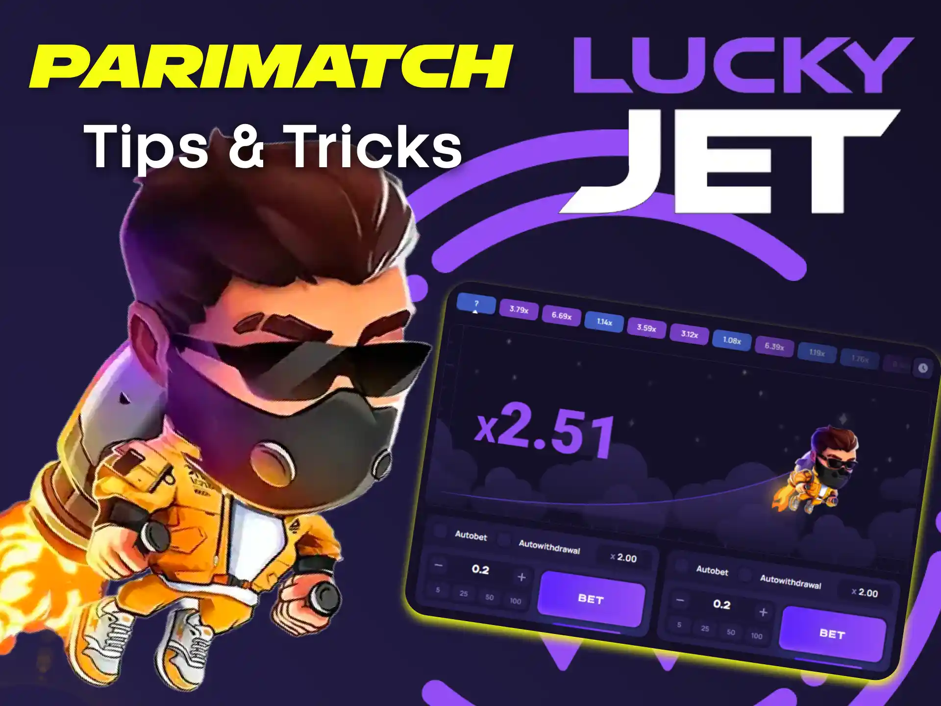 Learn the possible tactics of playing Lucky Jet from Parimatch players.